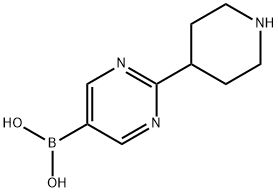 (2-(piperidin-4-yl)pyrimidin-5-yl)boronic acid Structure
