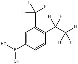 3-Trifluoromethyl-4-(ethyl-d5)-phenylboronic acid Structure