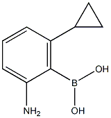 2-Amino-6-cyclopropylphenylboronic acid Structure