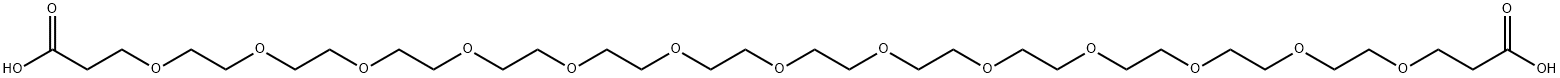 4,7,10,13,16,19,22,25,28,31,34,37,40-Tridecaoxatritetracontanedioic acid Structure