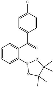 (4-chlorophenyl)(2-(4,4,5,5-tetramethyl-1,3,2-dioxaborolan-2-yl)phenyl)methanone Structure