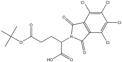 5-(tert-butoxy)-5-oxo-2-(4,5,6,7-tetrachloro-1,3-dioxoisoindolin-2-yl)pentanoic acid Structure