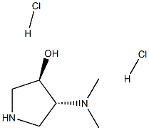 (3R,4R)-4-(dimethylamino)pyrrolidin-3-ol dihydrochloride Structure