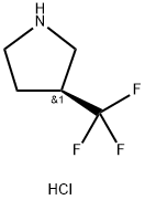 (S)-3-(trifluoromethyl)pyrrolidine hydrochloride 구조식 이미지