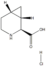 (1S,2S,6S)-3-azabicyclo[4.1.0]heptane-2-carboxylic acid hydrochloride Structure