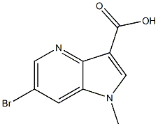 6-bromo-1-methyl-1H-pyrrolo[3,2-b]pyridine-3-carboxylic acid Structure