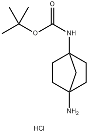 tert-butyl N-{4-aminobicyclo[2.2.1]heptan-1-yl}carbamate hydrochloride Structure