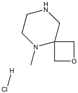 5-methyl-2-oxa-5,8-diazaspiro[3.5]nonane hydrochloride Structure