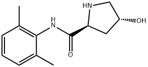 2-Pyrrolidinecarboxamide, N-(2,6-dimethylphenyl)-4-hydroxy-, (2S,4R)- 구조식 이미지