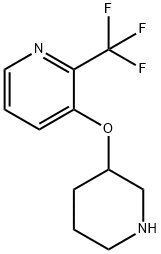 3-(piperidin-3-yloxy)-2-(trifluoromethyl)pyridine Structure