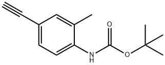tert-butyl (4-ethynyl-2-methylphenyl)carbamate Structure