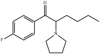 1-Hexanone, 1-(4-fluorophenyl)-2-(1-pyrrolidinyl)- Structure