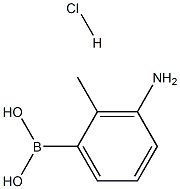 (3-amino-2-methylphenyl)boronic acid hydrochloride Structure