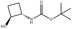 tert-butyl N-[(1S,2S)-2-hydroxycyclobutyl]carbamate Structure