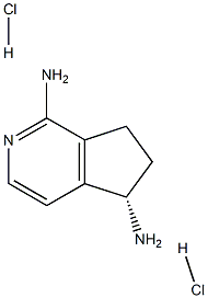 (5S)-6,7-dihydro-5H-cyclopenta[c]pyridine-1,5-diamine dihydrochloride Structure