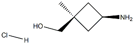 [cis-3-amino-1-methylcyclobutyl]methanol hydrochloride 구조식 이미지