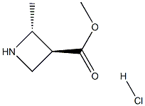 methyl trans-2-methylazetidine-3-carboxylate hydrochloride Structure