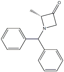 (2R)-1-(diphenylmethyl)-2-methylazetidin-3-one Structure