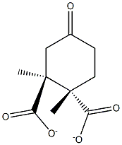 1,2-dimethyl (1S,2S)-4-oxocyclohexane-1,2-dicarboxylate Structure