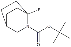 tert-butyl 1-fluoro-2-azabicyclo[2.2.2]octane-2-carboxylate 구조식 이미지