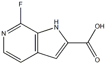 7-fluoro-1H-pyrrolo[2,3-c]pyridine-2-carboxylic acid Structure