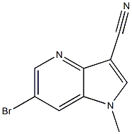 6-bromo-1-methyl-1H-pyrrolo[3,2-b]pyridine-3-carbonitrile Structure