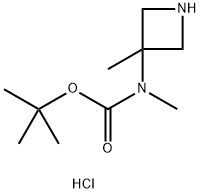 TERT-BUTYL METHYL(3-METHYLAZETIDIN-3-YL)CARBAMATE HYDROCHLORIDE Structure