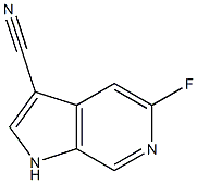 5-fluoro-1H-pyrrolo[2,3-c]pyridine-3-carbonitrile Structure