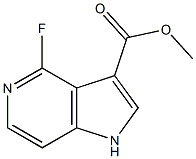 methyl 4-fluoro-1H-pyrrolo[3,2-c]pyridine-3-carboxylate Structure