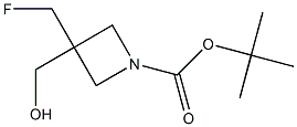 tert-butyl 3-(fluoromethyl)-3-(hydroxymethyl)azetidine-1-carboxylate Structure