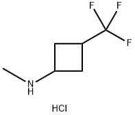 N-methyl-3-(trifluoromethyl)cyclobutan-1-amine hydrochloride Structure