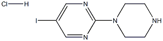 5-iodo-2-piperazin-1-yl-pyrimidine hydrochloride Structure