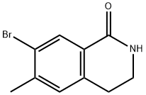 7-bromo-6-methyl-3,4-dihydroisoquinolin-1(2H)-one 구조식 이미지