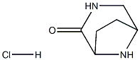 3,8-diazabicyclo[3.2.1]octan-2-one hydrochloride Structure