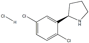 (R)-2-(2,5-dichlorophenyl)pyrrolidine hydrochloride Structure