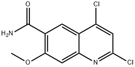 2,4-dichloro-7-methoxyquinoline-6-carboxamide 구조식 이미지