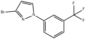 3-bromo-1-(3-(trifluoromethyl)phenyl)-1H-pyrazole 구조식 이미지