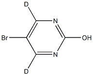 5-bromopyrimidin-4,6-d2-2-ol Structure