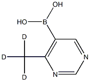 (4-(methyl-d3)pyrimidin-5-yl)boronic acid 구조식 이미지