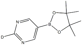 5-(4,4,5,5-tetramethyl-1,3,2-dioxaborolan-2-yl)pyrimidine-2-d Structure