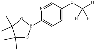 5-(methoxy-d3)-2-(4,4,5,5-tetramethyl-1,3,2-dioxaborolan-2-yl)pyridine 구조식 이미지