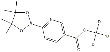 methyl-d3 6-(4,4,5,5-tetramethyl-1,3,2-dioxaborolan-2-yl)nicotinate 구조식 이미지