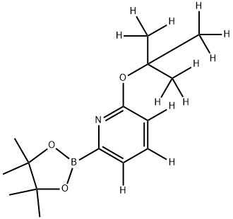 2-((2-(methyl-d3)propan-2-yl-1,1,1,3,3,3-d6)oxy)-6-(4,4,5,5-tetramethyl-1,3,2-dioxaborolan-2-yl)pyridine-3,4,5-d3 Structure