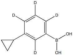(3-cyclopropylphenyl-2,4,5,6-d4)boronic acid Structure
