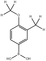 (4-(methoxy-d3)-3-(methyl-d3)phenyl)boronic acid 구조식 이미지