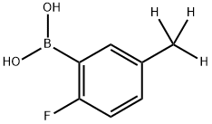 (2-fluoro-5-(methyl-d3)phenyl)boronic acid Structure