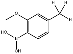 (2-methoxy-4-(methyl-d3)phenyl)boronic acid 구조식 이미지