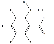 (2-(methoxycarbonyl)phenyl-3,4,5,6-d4)boronic acid Structure