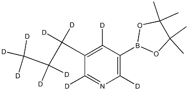 3-(propyl-d7)-5-(4,4,5,5-tetramethyl-1,3,2-dioxaborolan-2-yl)pyridine-2,4,6-d3 Structure