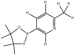 2-(methyl-d3)-5-(4,4,5,5-tetramethyl-1,3,2-dioxaborolan-2-yl)pyridine-3,4,6-d3 Structure